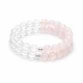 دستبند زنانه رز کوارتز کوارتز (Sakura) گالری شادی جم استون